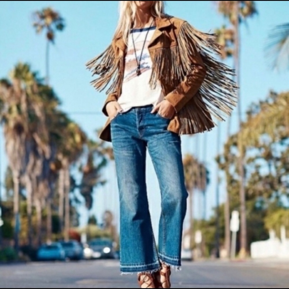 Free people chelsea cropped cropped Flare Jeans 27